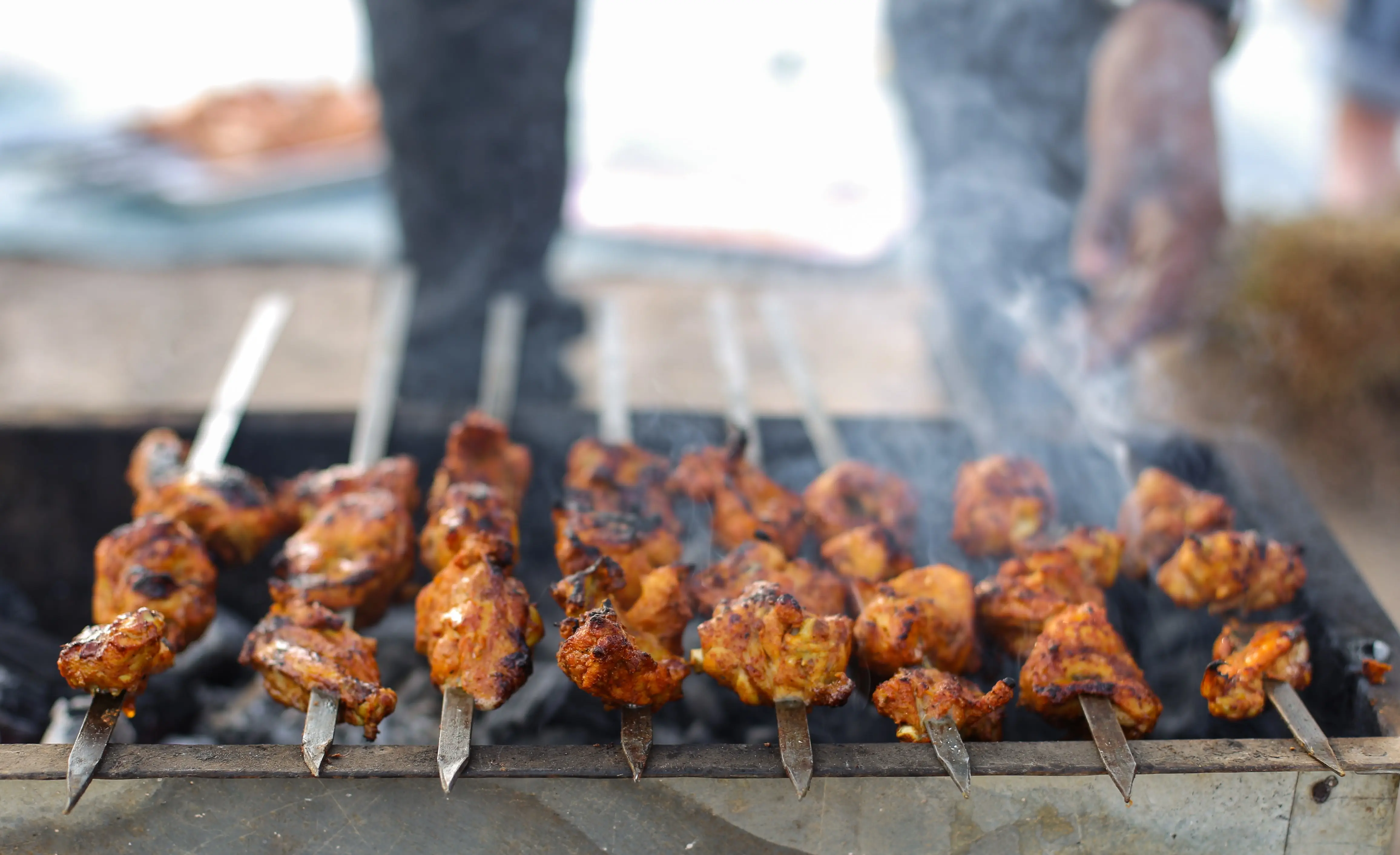 Grilled Chicken Kabobs on the Pellet Grill Smoker