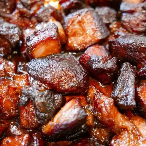 Pork Belly Burnt Ends on the Smoker Recipe