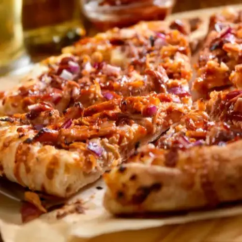 pulled pork pizza