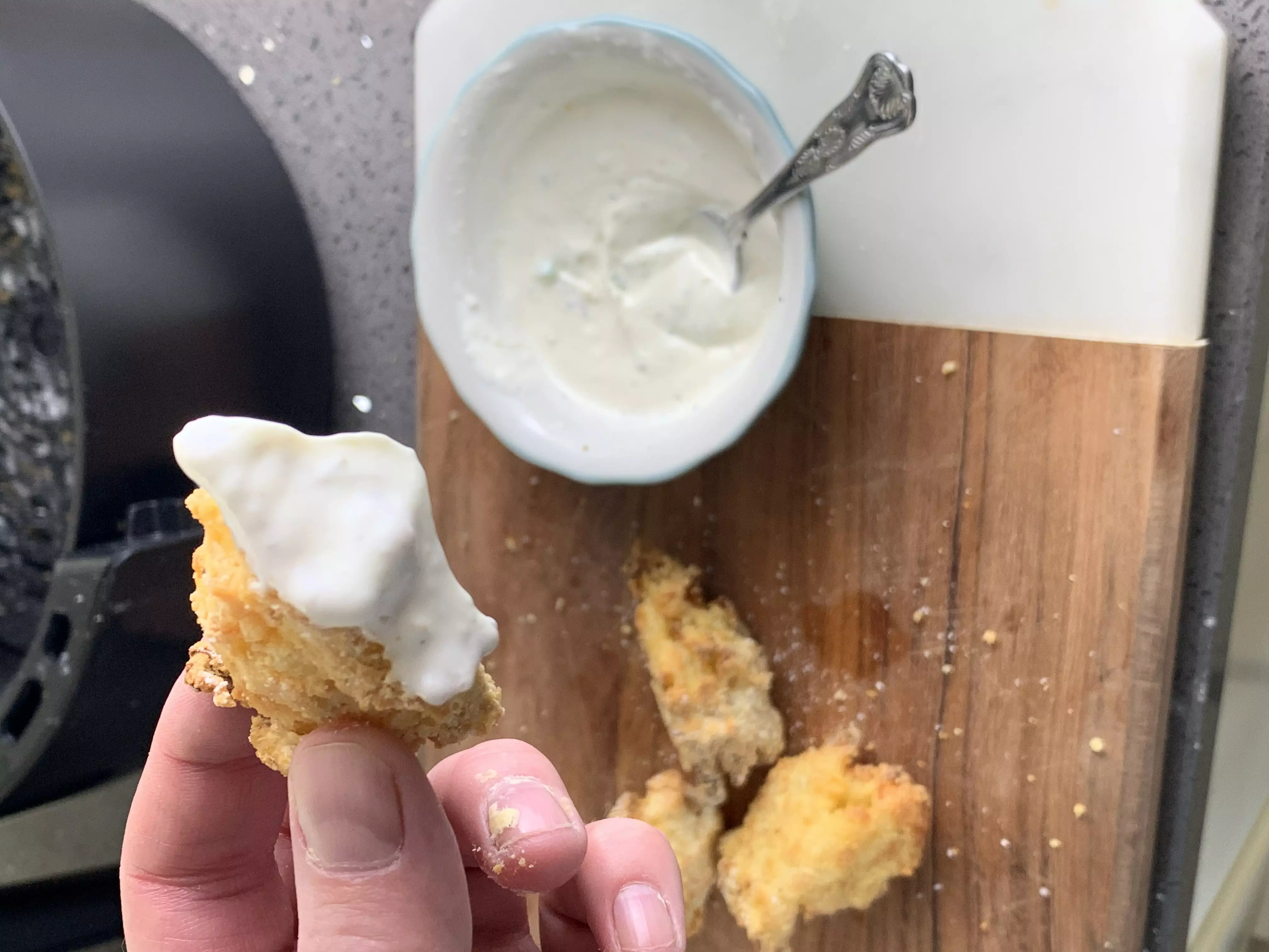 Air Fryer Mac and Cheese Bites Recipe with Ranch Dip