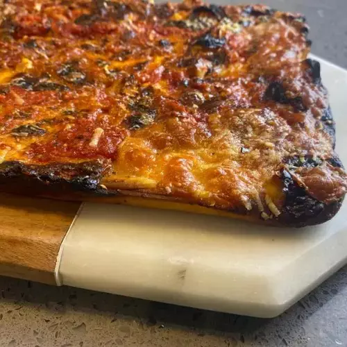 Pizza Detroit Style Recipe in the Ooni Oven